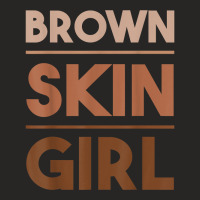 Funny Brown Skin Girl Gift  Melanin Queen Juneteenth Women T Shirt Ladies Fitted T-shirt | Artistshot