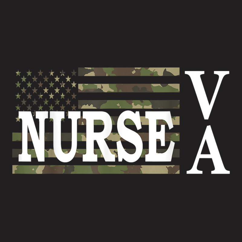 Usa Heart American Flag Va Nurse T Shirt T-shirt | Artistshot