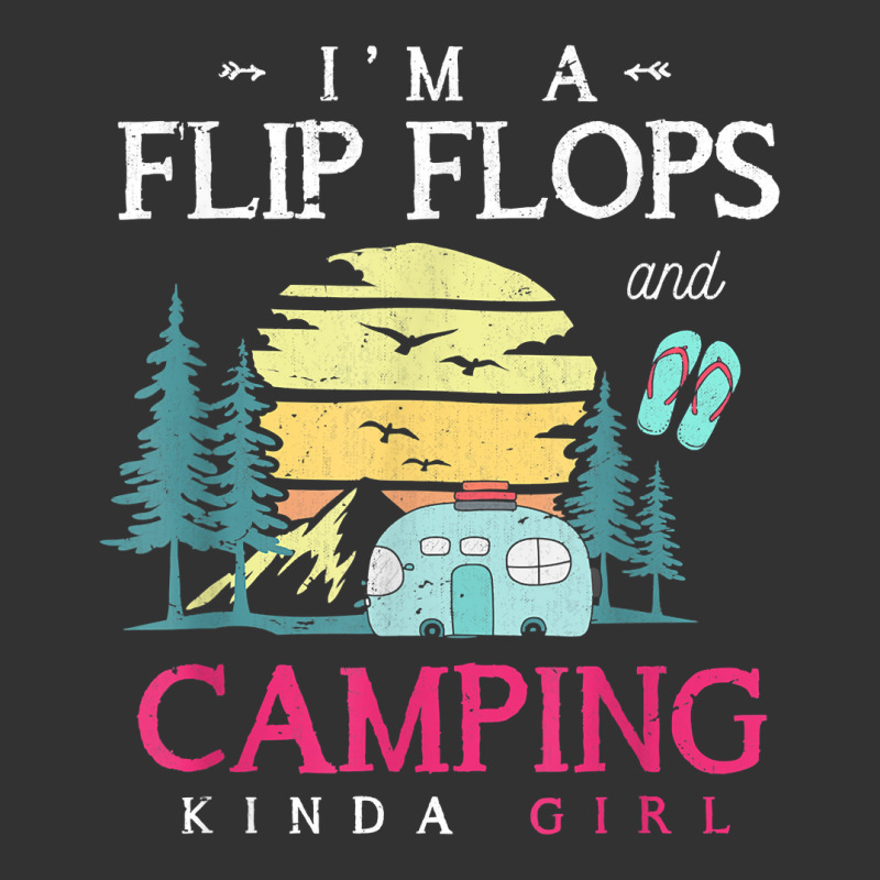 Im A Flip Flops And Camping Kinda Girl Camper Women Camping T Shirt Baby Bodysuit | Artistshot