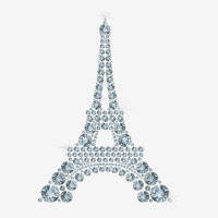 Eiffel Tower With Diamonds The Parisian French Love Sign T Shirt Adjustable Cap | Artistshot