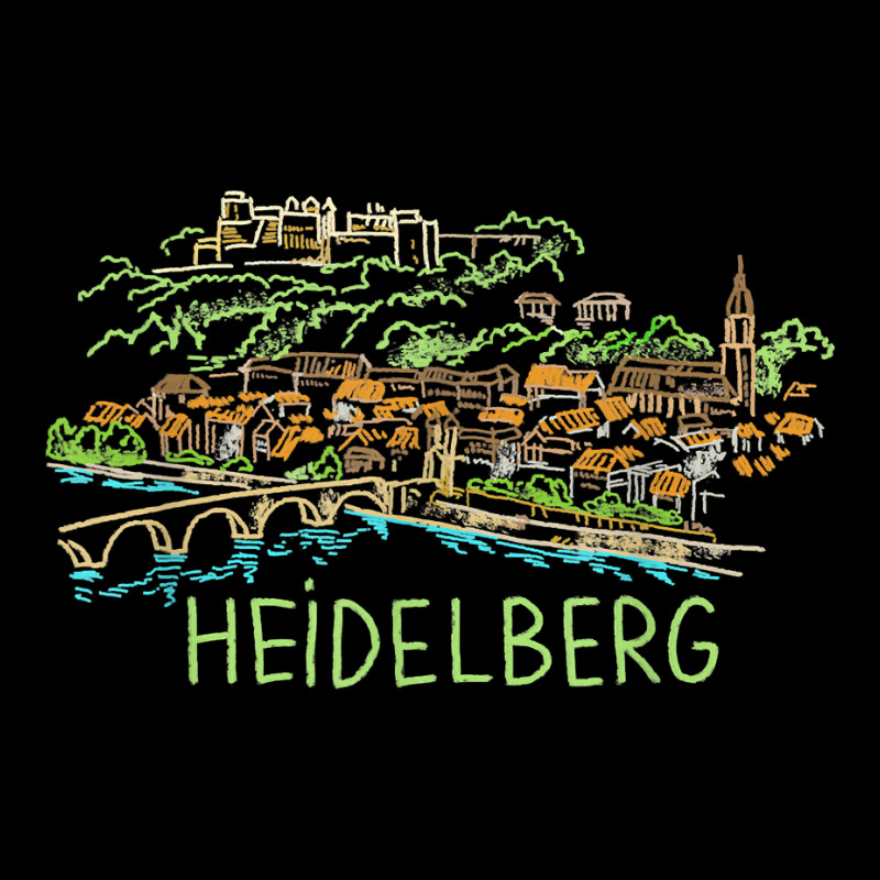 Heidelberg Germany Unique Hand Drawn Art Gift Men Women T Shirt Long Sleeve Shirts | Artistshot