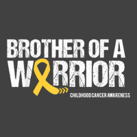 Childhood Cancer Awareness Brother Of A Warrior Ribbon T Shirt Vintage T-shirt | Artistshot