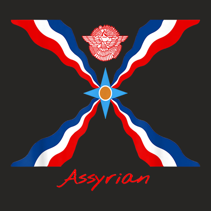 Assyria   Assyrian Flag   Assyrians Lamassu T Shirt Ladies Fitted T-Shirt by adam.troare | Artistshot