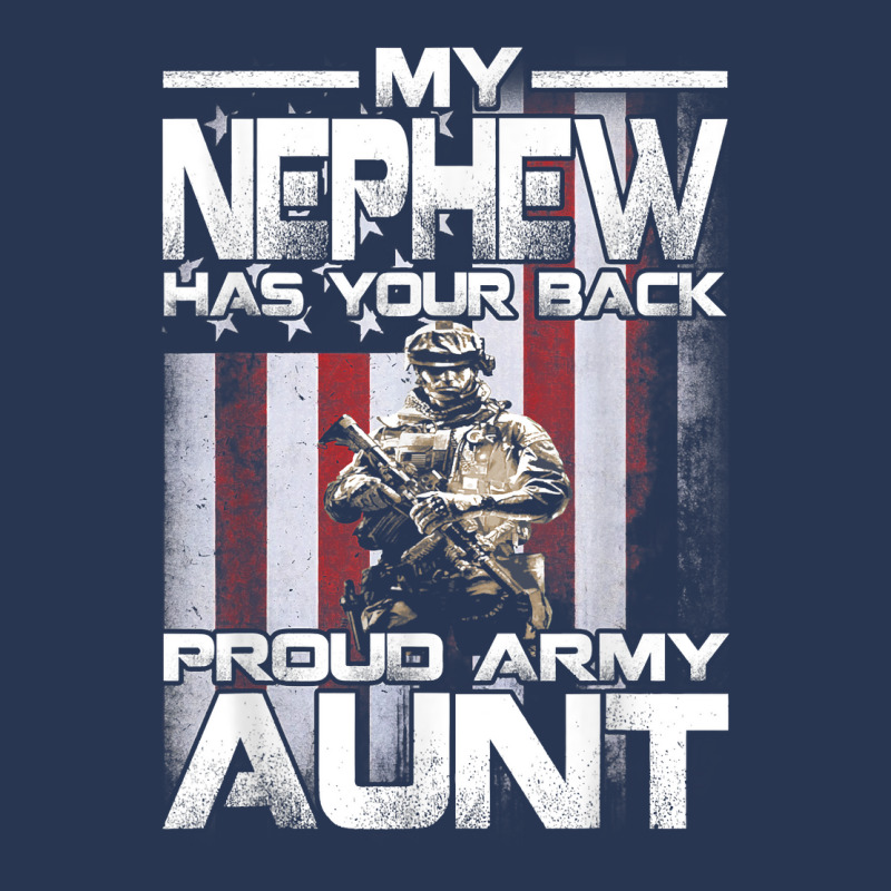 My Nephew Has Your Back Proud Army Aunt T Shirt Ladies Denim Jacket by atereabag | Artistshot