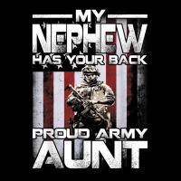 My Nephew Has Your Back Proud Army Aunt T Shirt Cropped Sweater | Artistshot