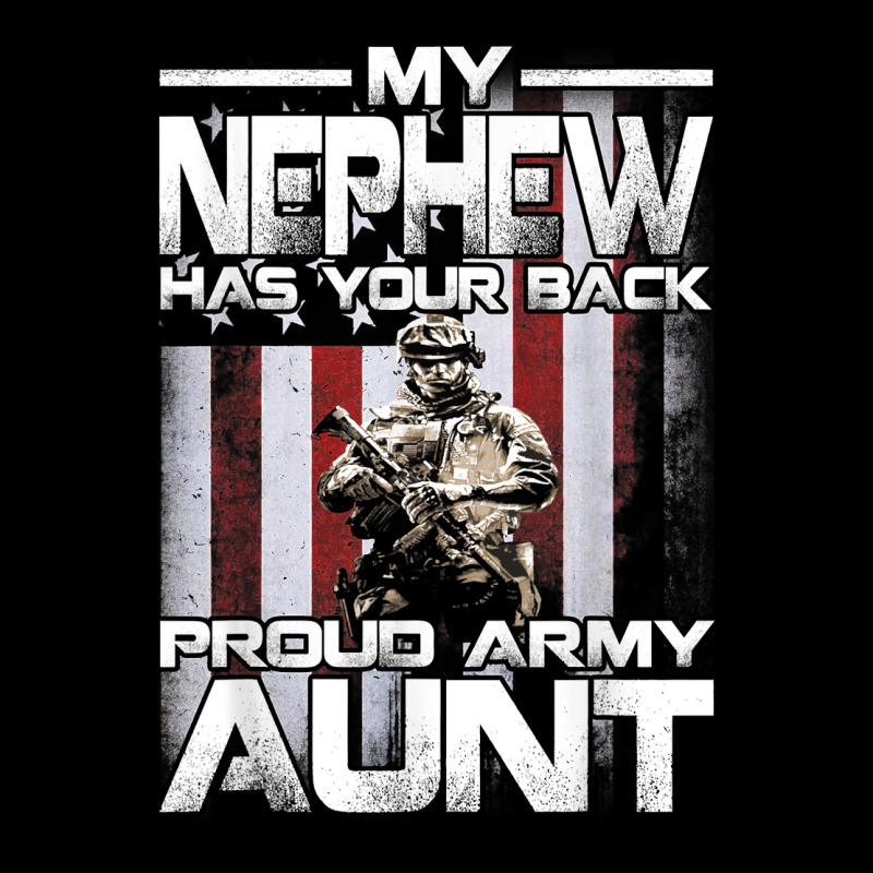 My Nephew Has Your Back Proud Army Aunt T Shirt Cropped Sweater by atereabag | Artistshot