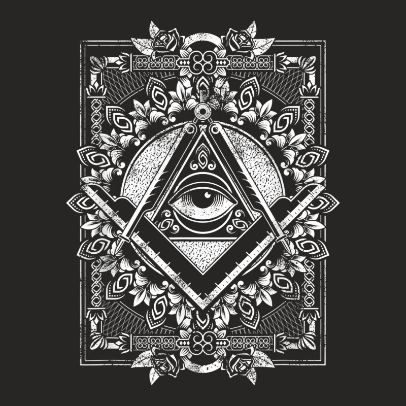 Freemason All Seeing Eye The Masonic Square Compasses T Shirt Ladies Fitted T-Shirt by ayedencoplon | Artistshot