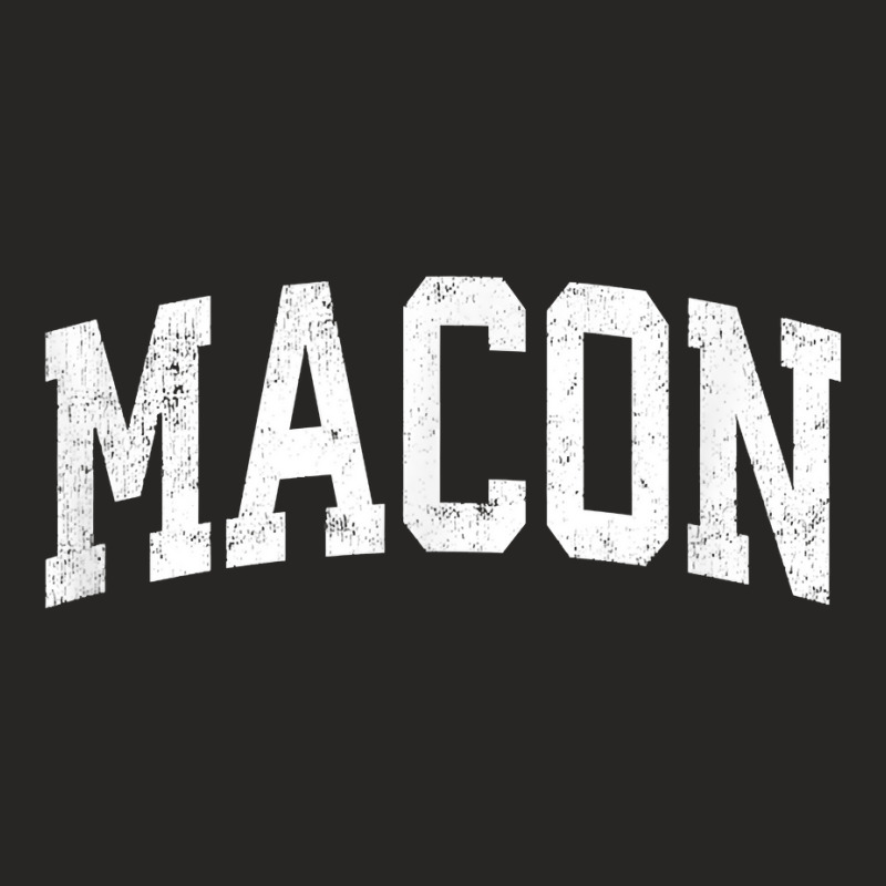 Macon Georgia Ga Vintage Athletic Sports Design T Shirt Ladies Fitted T-Shirt by TeaMenShop | Artistshot