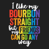 Funny Pride Shirt Lgbt Ally Gift Bourbon Straight Friends T Shirt Ladies Polo Shirt | Artistshot