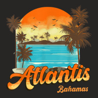 Atlantis Bahamas Beach Summer Vacation Palm Sunset T Shirt Ladies Fitted T-shirt | Artistshot