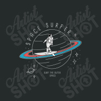 Space Surfer Women's Triblend Scoop T-shirt | Artistshot