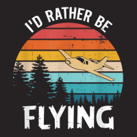 I'd Rather Be Flying Tshirt Aviation Shirt Airplane Pilot T Shirt Vintage Cap | Artistshot