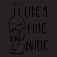 Established 1982 Like Fine Wine Country Birthday Wine Lover T Shirt Vintage Cap | Artistshot