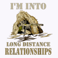 Funny Sniper Camo Long Distance Relationship Gun Lover 2a T Shirt Tank Top | Artistshot