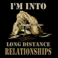 Funny Sniper Camo Long Distance Relationship Gun Lover 2a T Shirt Zipper Hoodie | Artistshot