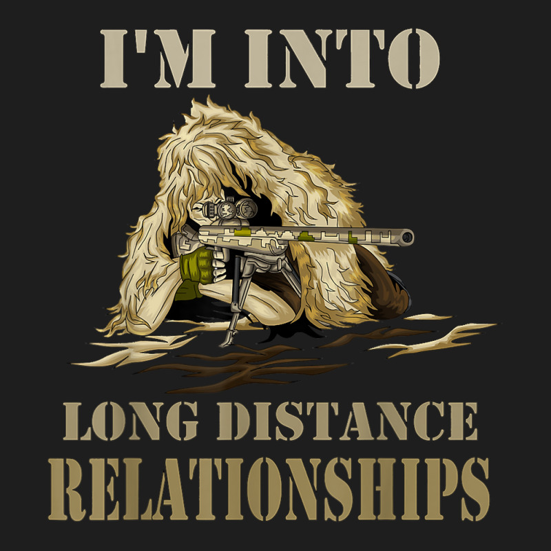 Funny Sniper Camo Long Distance Relationship Gun Lover 2a T Shirt Classic T-shirt | Artistshot