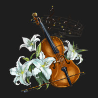 Floral Violin   Lilies Flower T Shirt Classic T-shirt | Artistshot