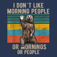 I Dont Like Morning People Coffee Bear T Shirt Ladies Denim Jacket | Artistshot