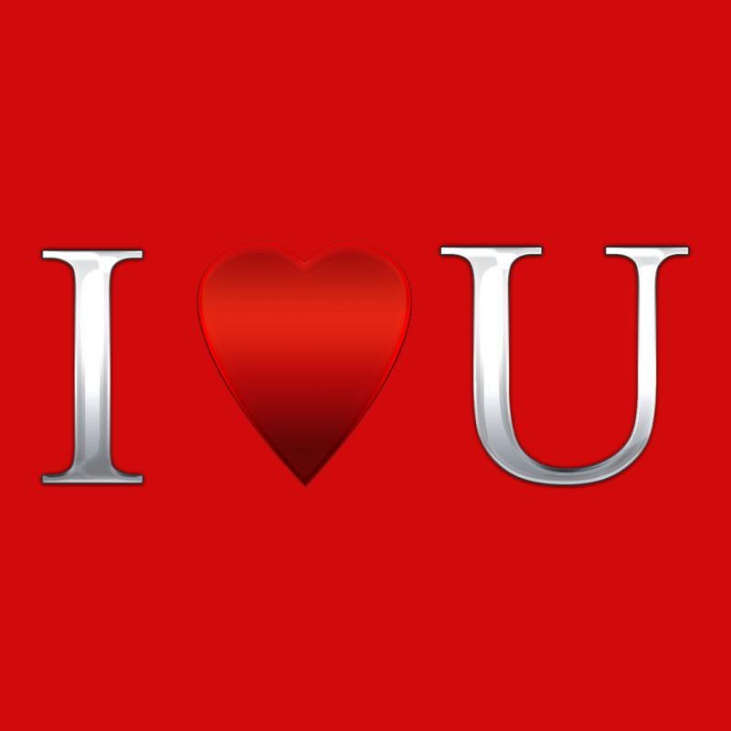 I Love U Heart License Plate | Artistshot