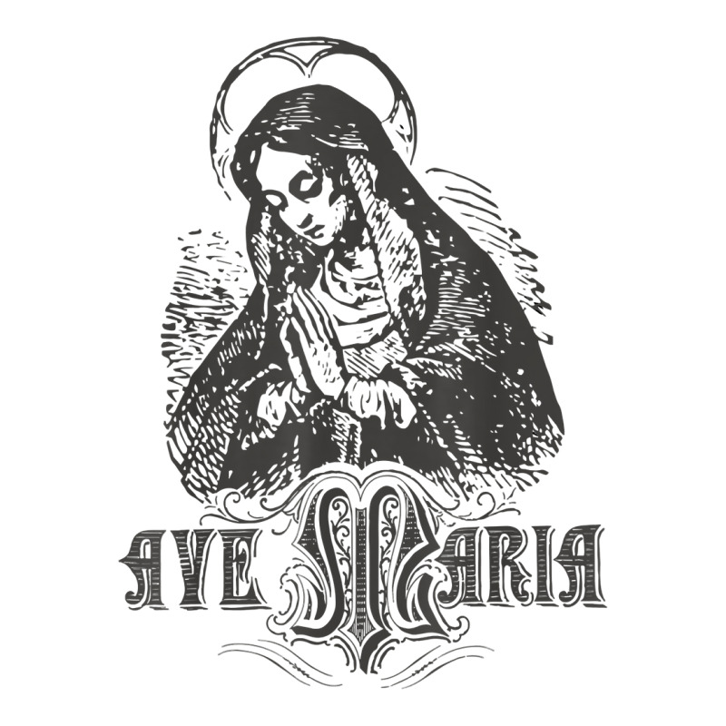 Ave Maria Schubert Latin Mass Blessed Mother Hail Mary Lady T Shirt Zipper Hoodie by ayedencoplon | Artistshot