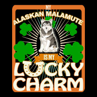 Alaskan Malamute T  Shirt My Alaskan Malamute Is My Lucky Charm   Gift Adjustable Cap | Artistshot