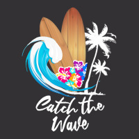 Summer Holiday T  Shirt Catch The Wave Summer Surfing T  Shirt Vintage Hoodie And Short Set | Artistshot