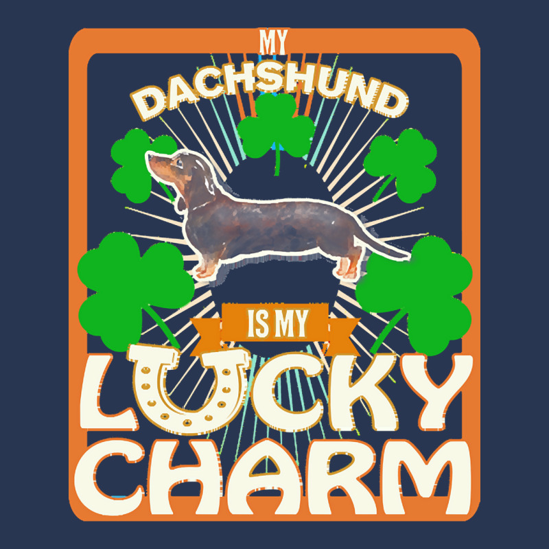 Dachshund T  Shirt My Black & Tan Dachshund Is My Lucky Charm   Gifts Men Denim Jacket by aboehm | Artistshot