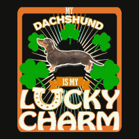 Dachshund T  Shirt My Black & Tan Dachshund Is My Lucky Charm   Gifts Scorecard Crop Tee | Artistshot