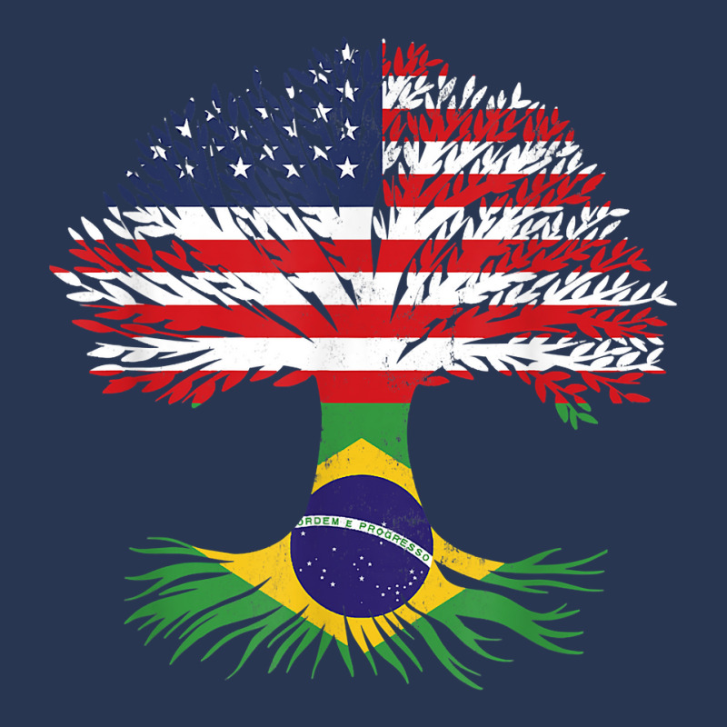 Grown Up American Brazilian Roots American Flag Brazil T Shirt Men Denim Jacket | Artistshot