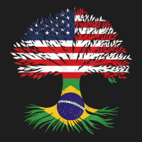 Grown Up American Brazilian Roots American Flag Brazil T Shirt Classic T-shirt | Artistshot