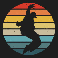 Hip Hop T  Shirt Break Dance Silhouette On A Distressed Retro Sunset D Classic T-shirt | Artistshot