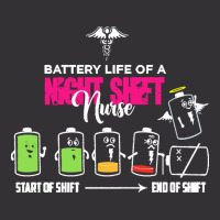 Battery Life Of Night Shift Nurse T  Shirt Battery Life Of Night Shift Vintage Hoodie And Short Set | Artistshot