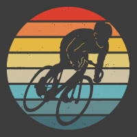 Biker T  Shirt Bicyclist Silhouette On A Distressed Retro Sunset Graph Men's Polo Shirt | Artistshot