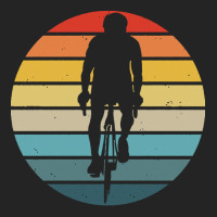 Biker T  Shirt Bicyclist Silhouette On A Distressed Retro Sunset Produ 3/4 Sleeve Shirt | Artistshot