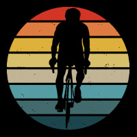 Biker T  Shirt Bicyclist Silhouette On A Distressed Retro Sunset Produ Fleece Short | Artistshot