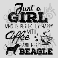 Just A Girl Who Is Perfectly Happy With Coffee And Her Beagle Men's Polo Shirt | Artistshot