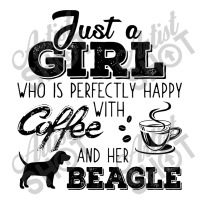 Just A Girl Who Is Perfectly Happy With Coffee And Her Beagle Men's Long Sleeve Pajama Set | Artistshot