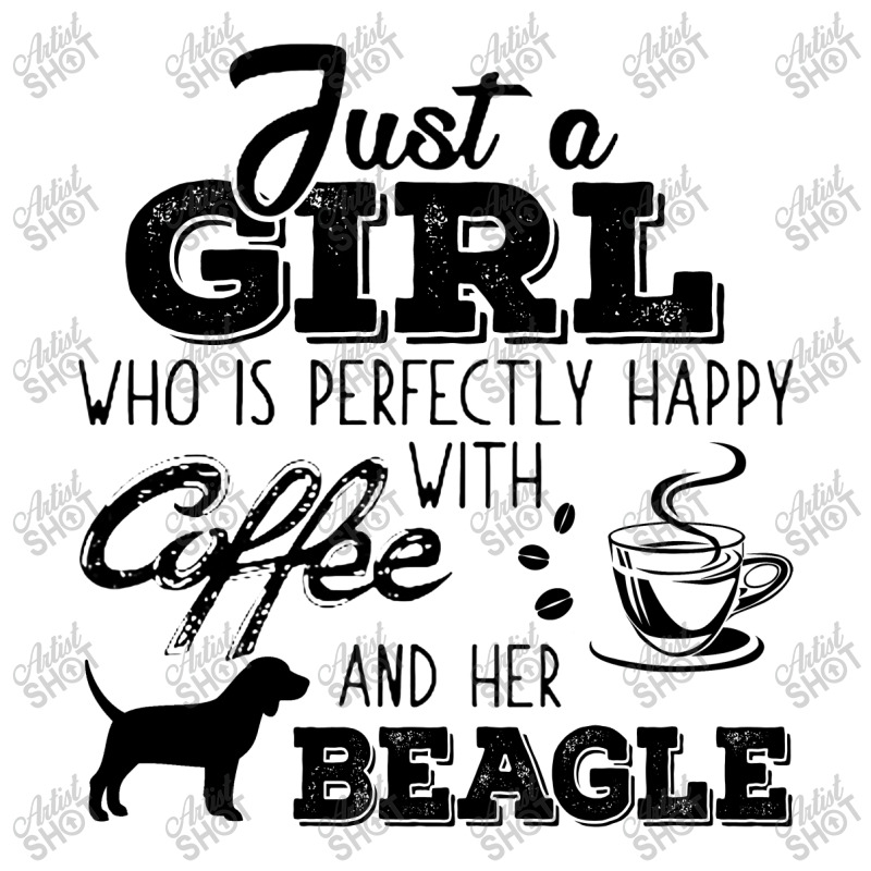 Just A Girl Who Is Perfectly Happy With Coffee And Her Beagle Men's T-shirt Pajama Set | Artistshot