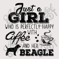 Just A Girl Who Is Perfectly Happy With Coffee And Her Beagle Pocket T-shirt | Artistshot