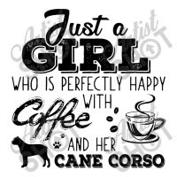 Just A Girl Who Is Perfectly Happy With Coffee And Her Cane Corso Men's Long Sleeve Pajama Set | Artistshot