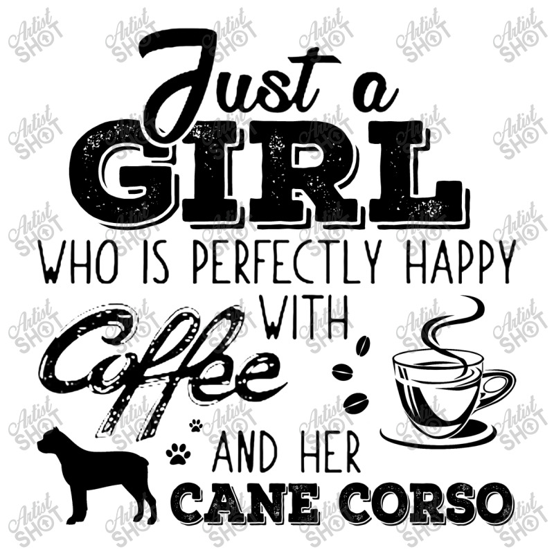 Just A Girl Who Is Perfectly Happy With Coffee And Her Cane Corso Men's Long Sleeve Pajama Set | Artistshot