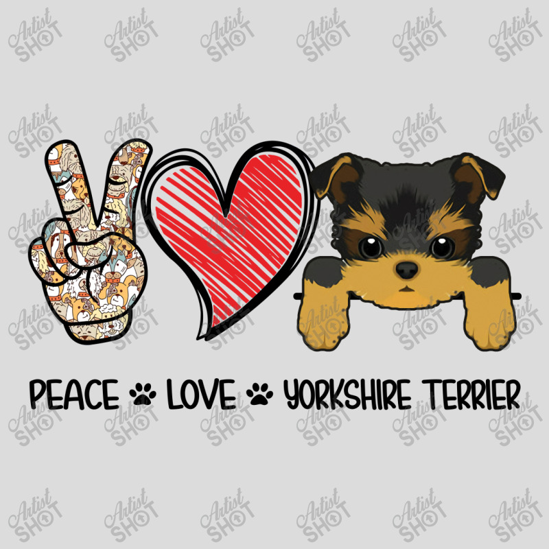 Peace Love Yorkshire Terrier Men's Polo Shirt by hoainv | Artistshot