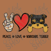 Peace Love Yorkshire Terrier Vintage T-shirt | Artistshot