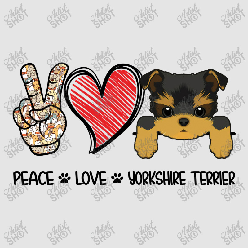 Peace Love Yorkshire Terrier Exclusive T-shirt by hoainv | Artistshot