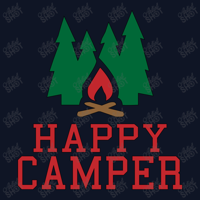 Happy Camper Printed Hat | Artistshot