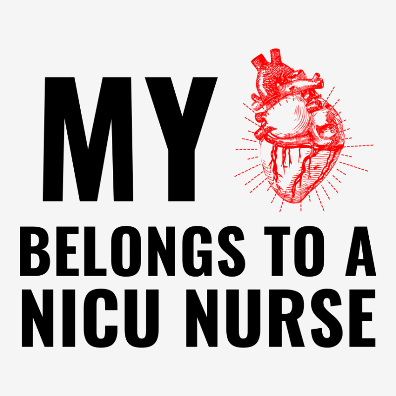 Nicu Nurse Funny Heart Baby Bibs | Artistshot