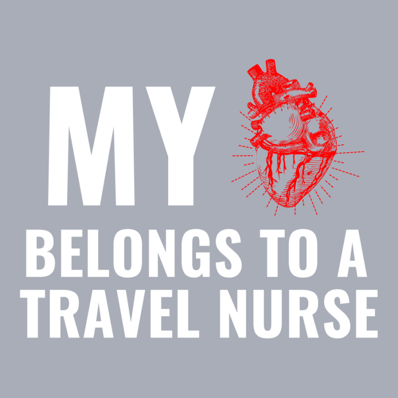 Travel Nurse Funny Heart White Tank Dress | Artistshot