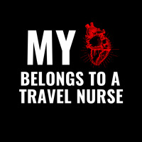 Travel Nurse Funny Heart White Maternity Scoop Neck T-shirt | Artistshot