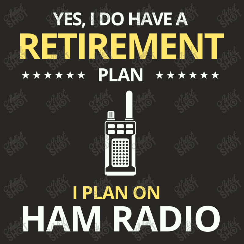 Amateur Ham Radio Operator Dad Grandpa Funny Gift Ladies Fitted T-Shirt by Tasteful Tees | Artistshot