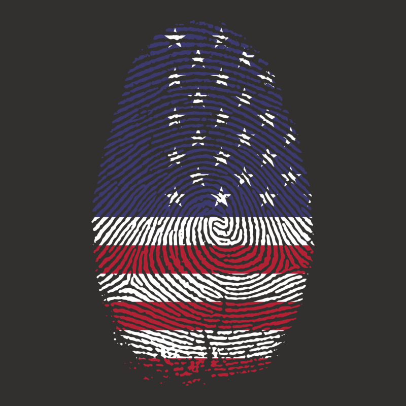 Usa Flag Finger Print Champion Hoodie by Chiks | Artistshot